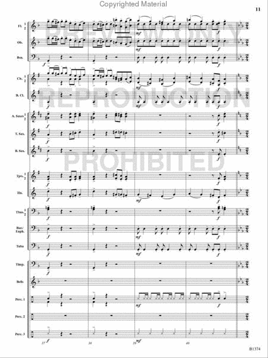 A Stowaway on Santa's Sleigh Concert Band scores gallery preview page 10