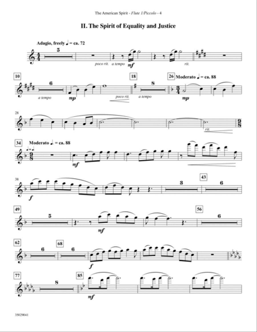 The American Spirit - Flute/Piccolo Choir scores gallery preview page 4