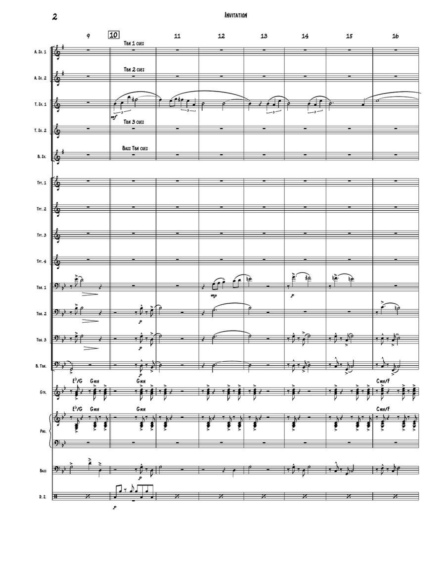 Invitation Jazz Ensemble scores gallery preview page 2