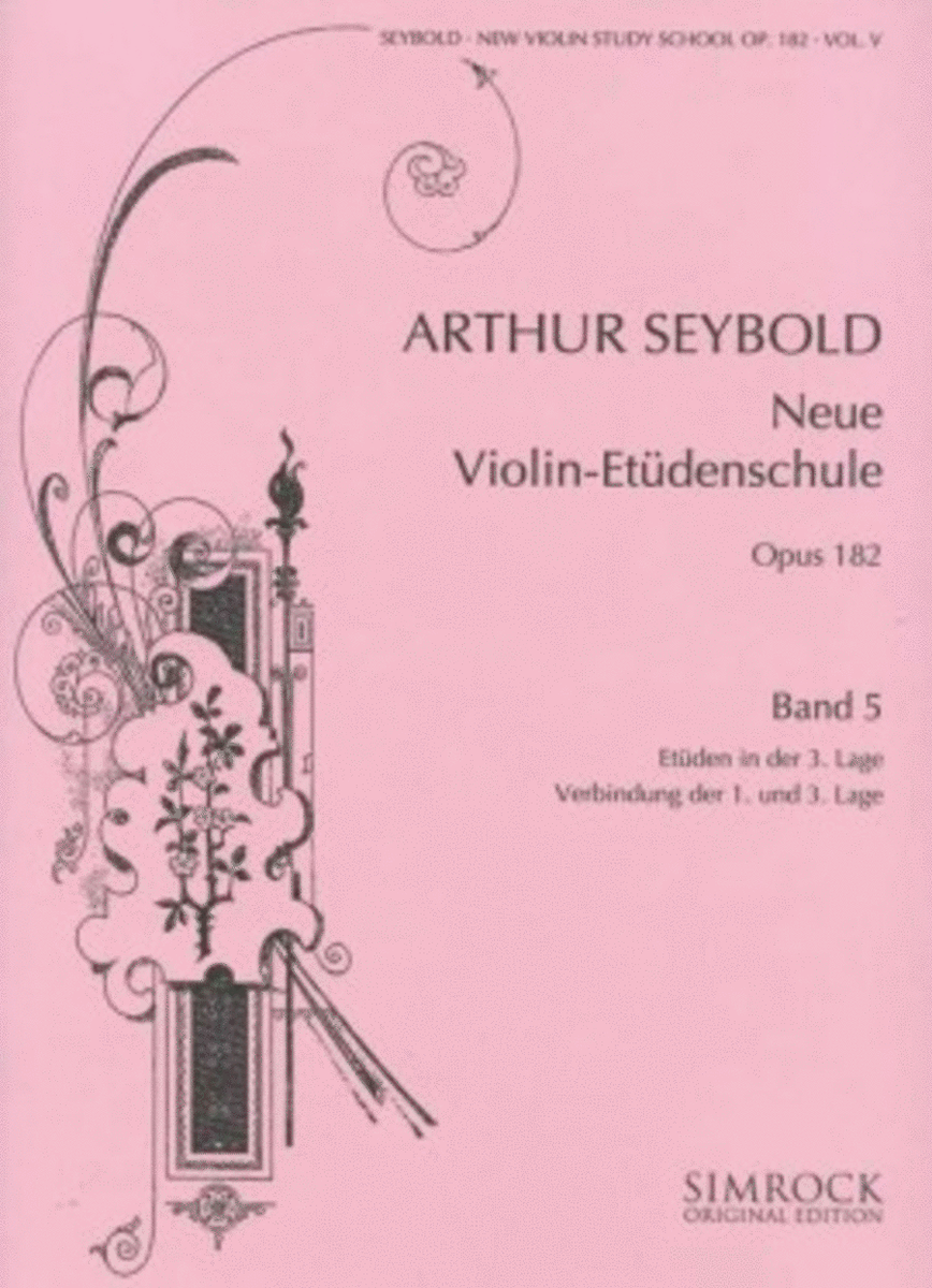 Seybold - New Violin Study School Op 182 Vol 5