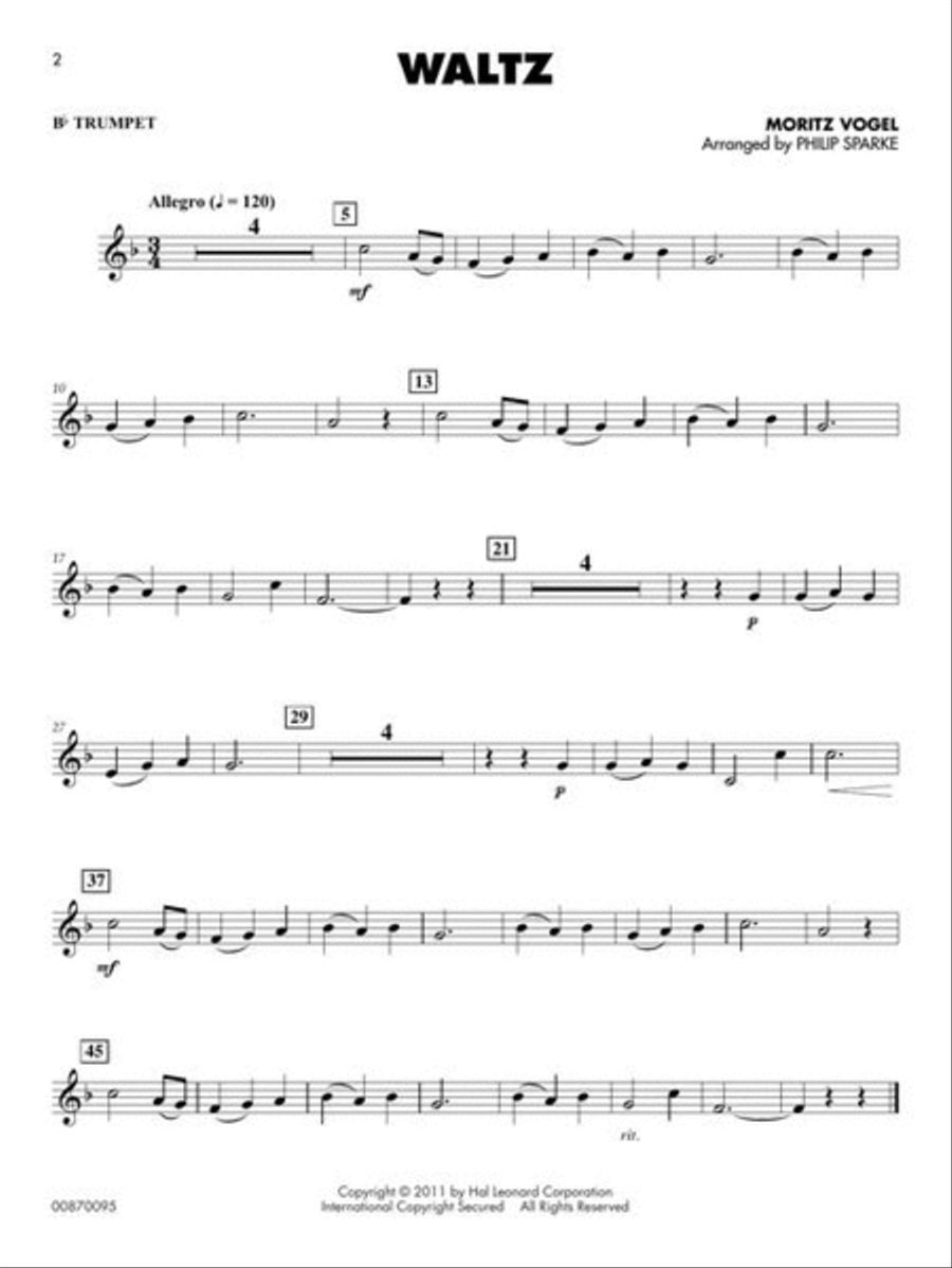 Classical Solos for Trumpet Concert Band Methods scores gallery preview page 4