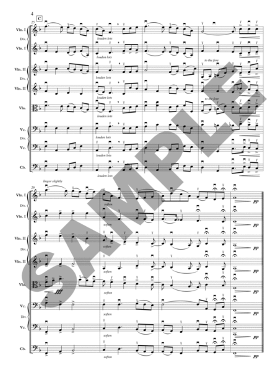 Irish Tune from County Derry (Danny Boy) Orchestra scores gallery preview page 5