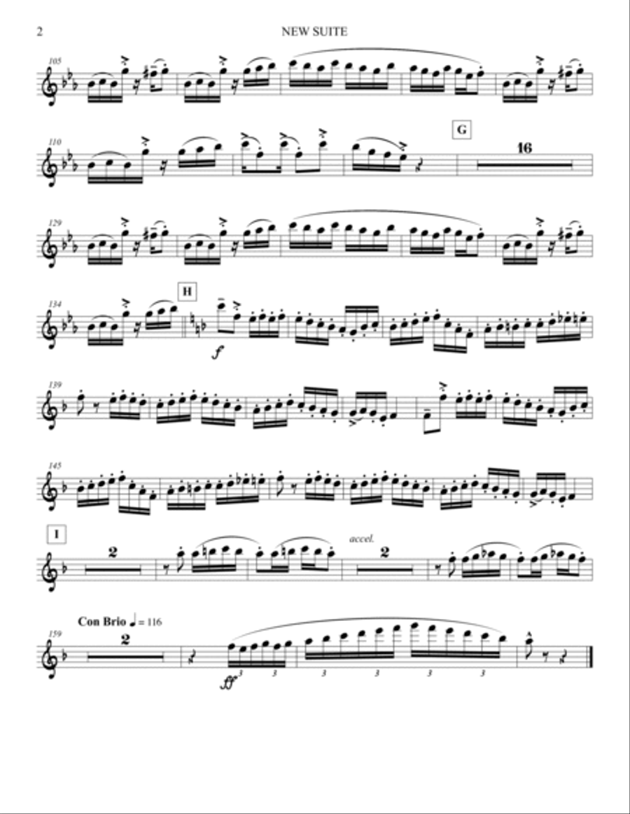 New Suite (Parts) [1] Concert Band scores gallery preview page 2