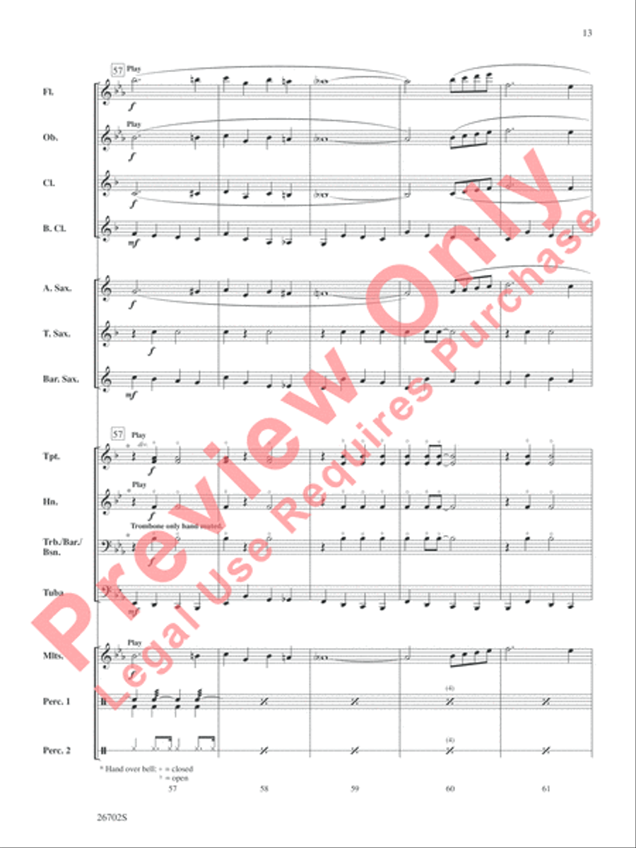 New Orleans Jubilee Concert Band scores gallery preview page 14