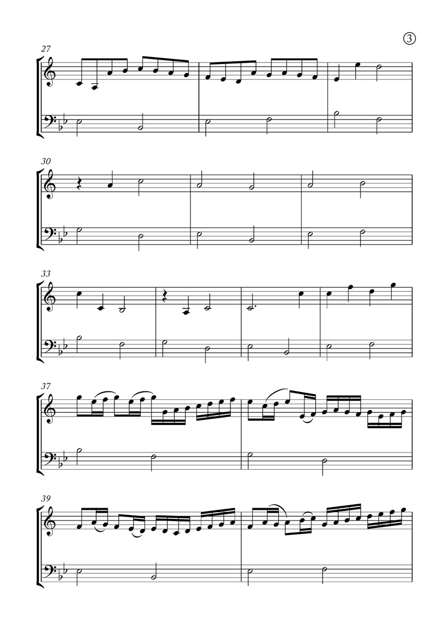 Canon in D Brass Duet scores gallery preview page 3