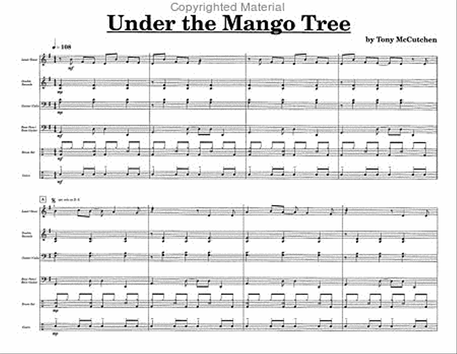 Under The Mango Tree Steel Drum Band scores gallery preview page 2