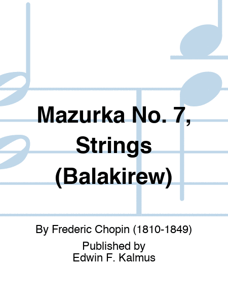 Mazurka No. 7, Strings (Balakirew)