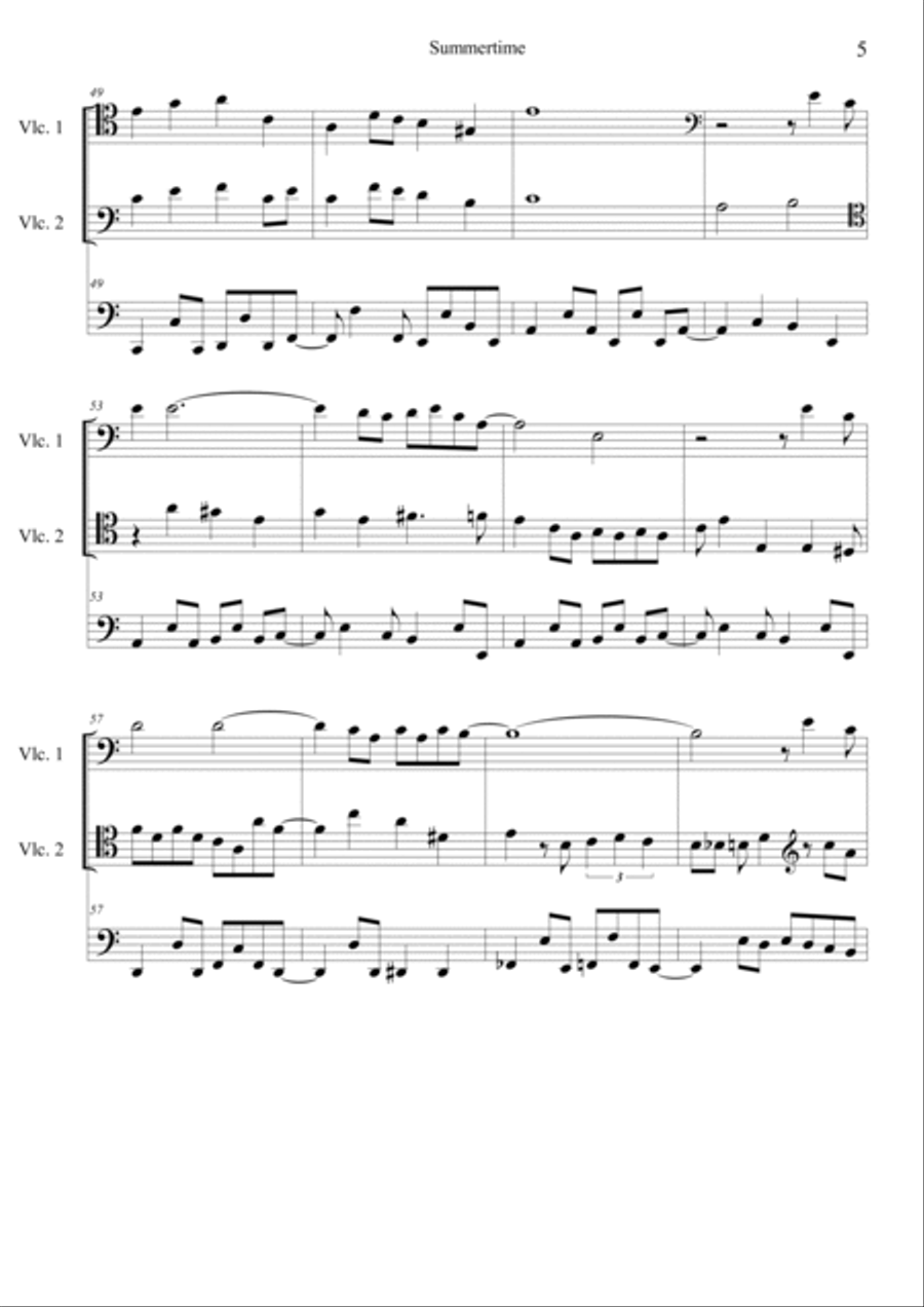 Summertime String Trio scores gallery preview page 5