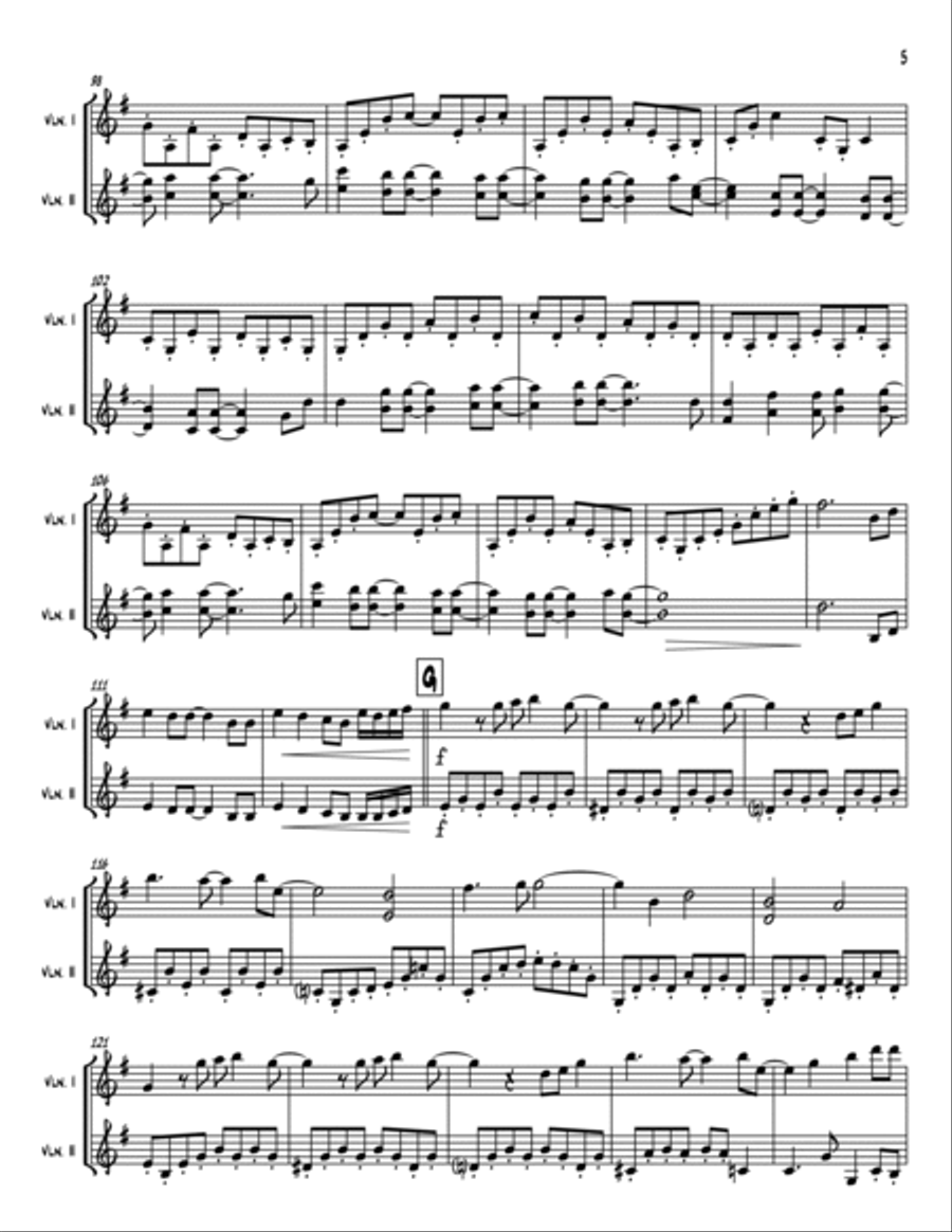 A Million Dreams String Duet scores gallery preview page 5