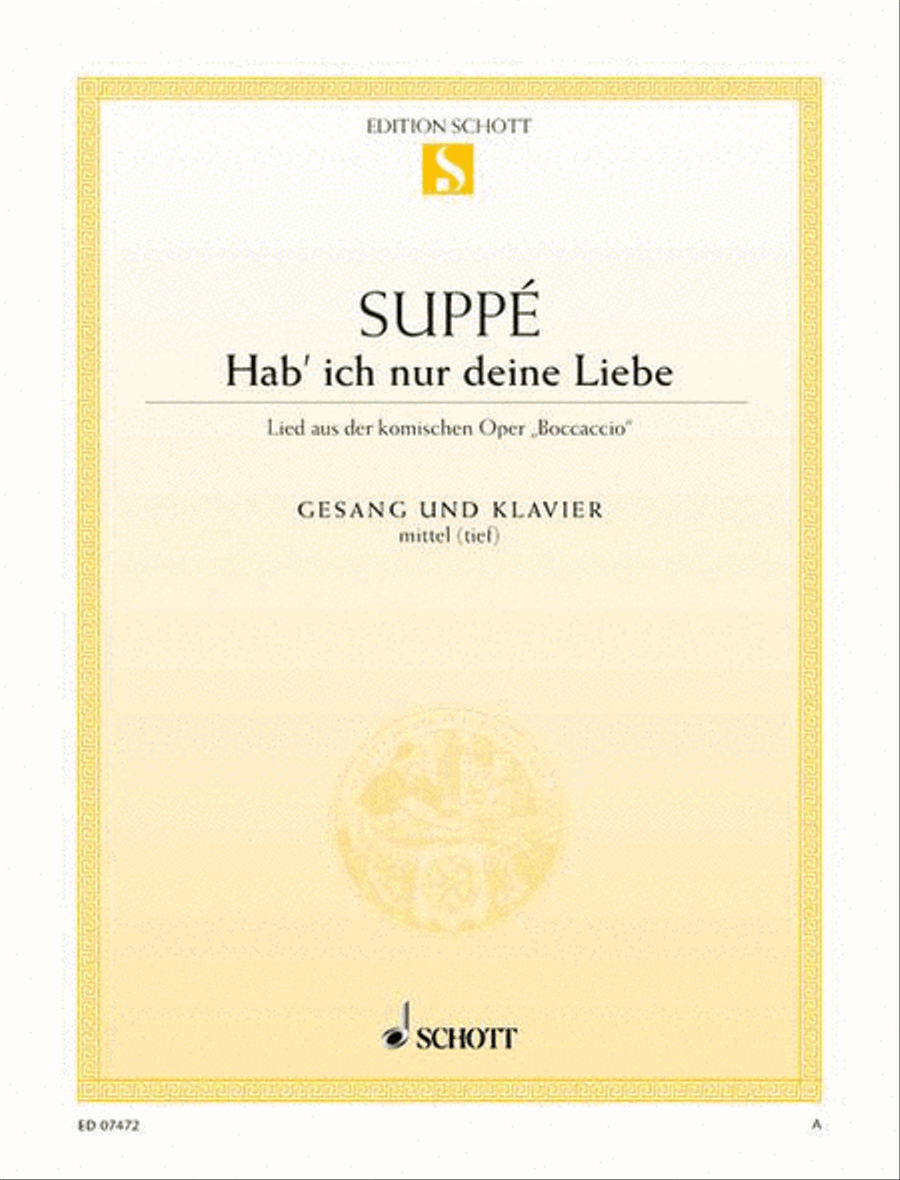 Hab' ich nur deine Liebe Medium Voice scores gallery preview page 1