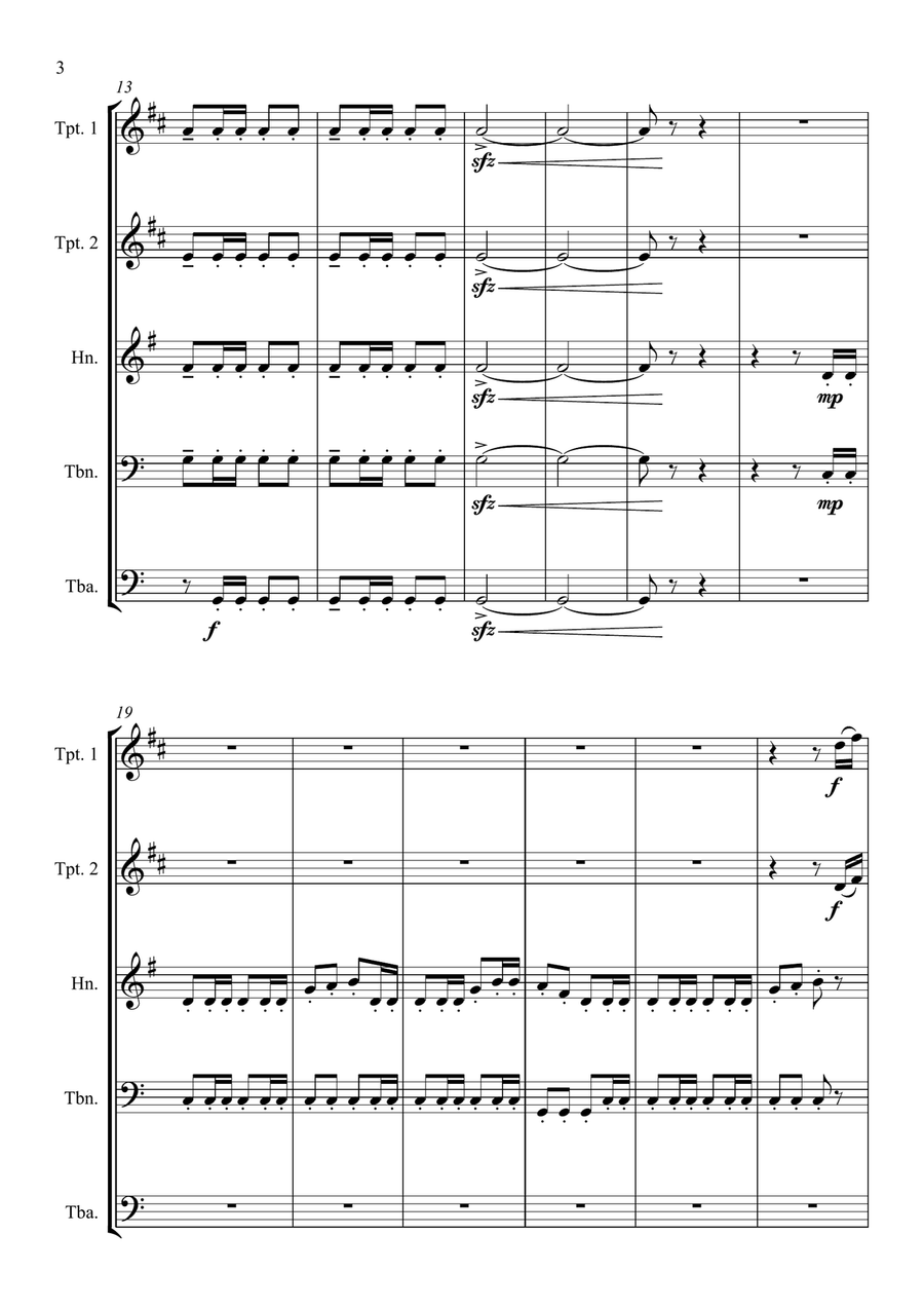 William Tell Overture - For Brass Quintet Brass Quintet scores gallery preview page 4