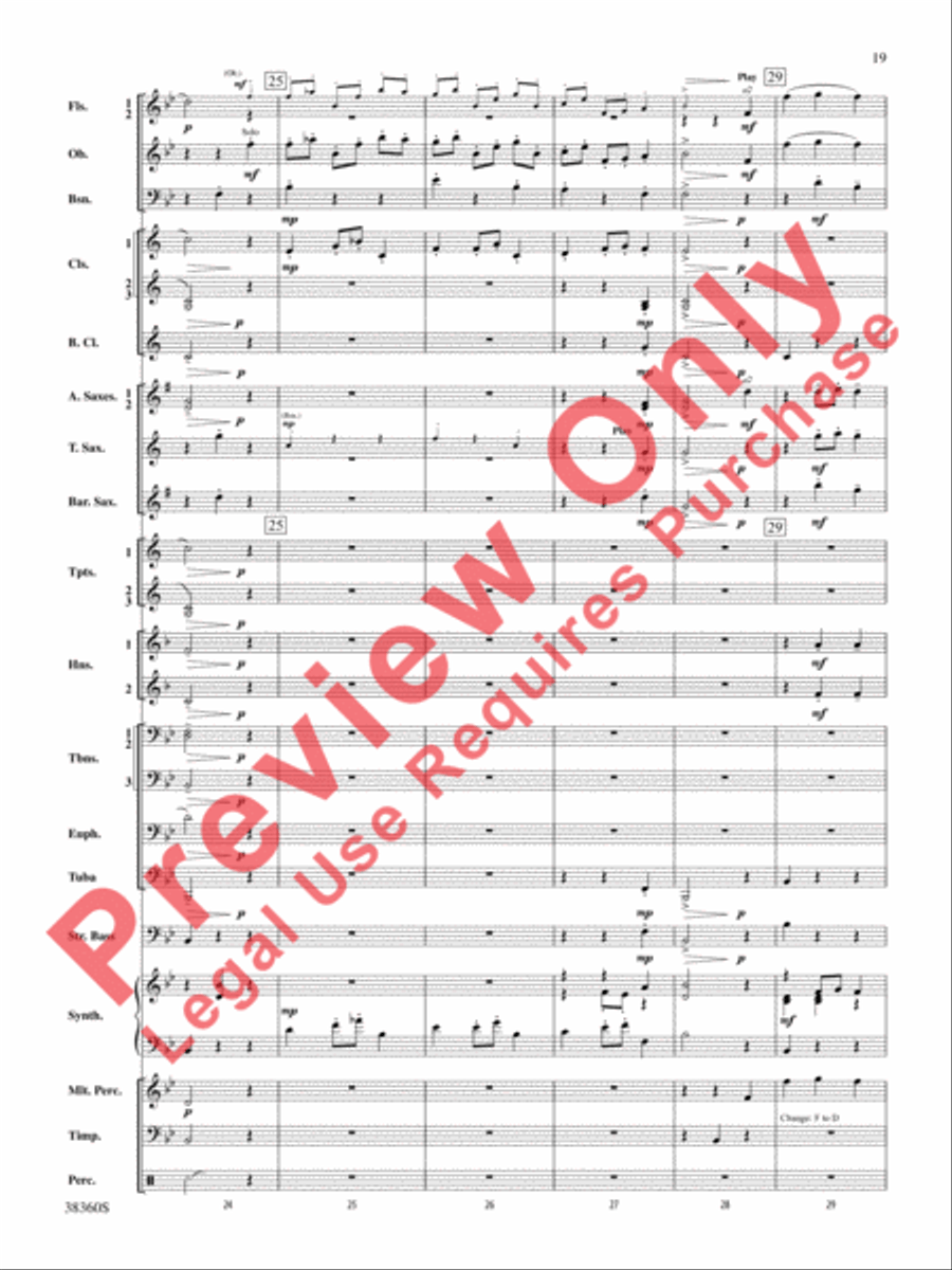 Tonadillas Suite Concert Band scores gallery preview page 20