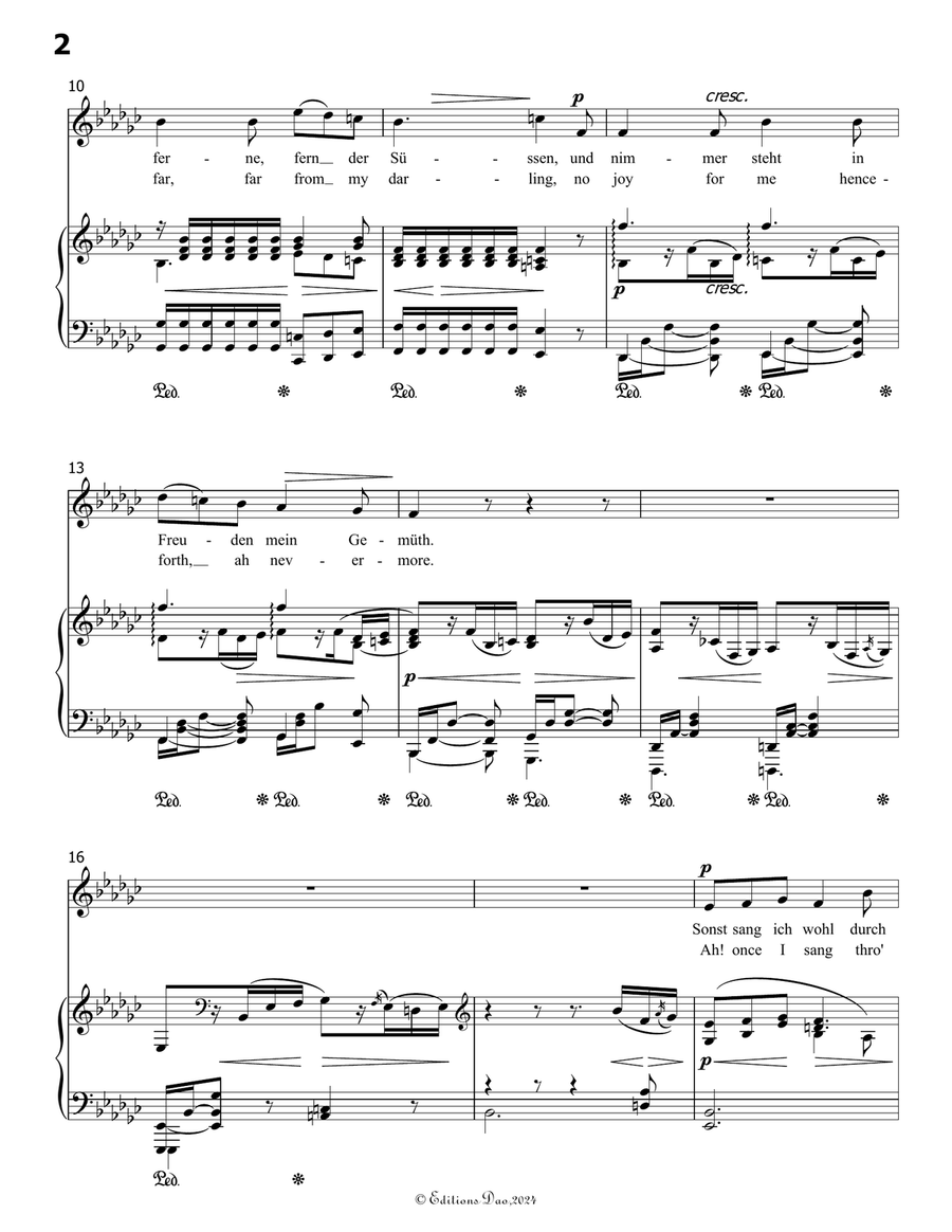 Im Herbst, by Robert Franz, in e flat minor Voice scores gallery preview page 4