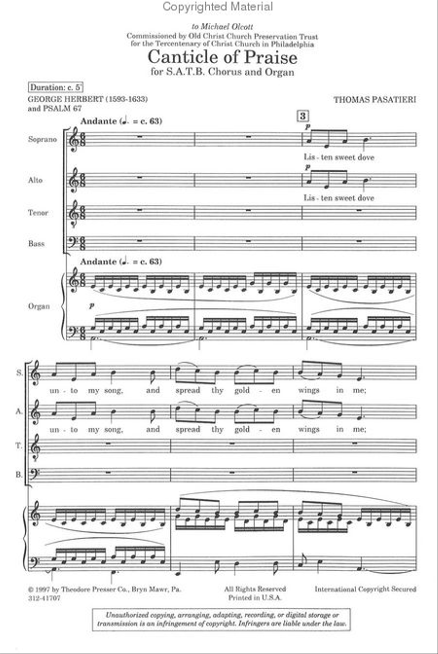Canticle of Praise Canticle of Praise 4-Part scores gallery preview page 2