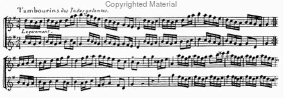 First collection of pieces, short airs, brunettes Flute Solo scores gallery preview page 3