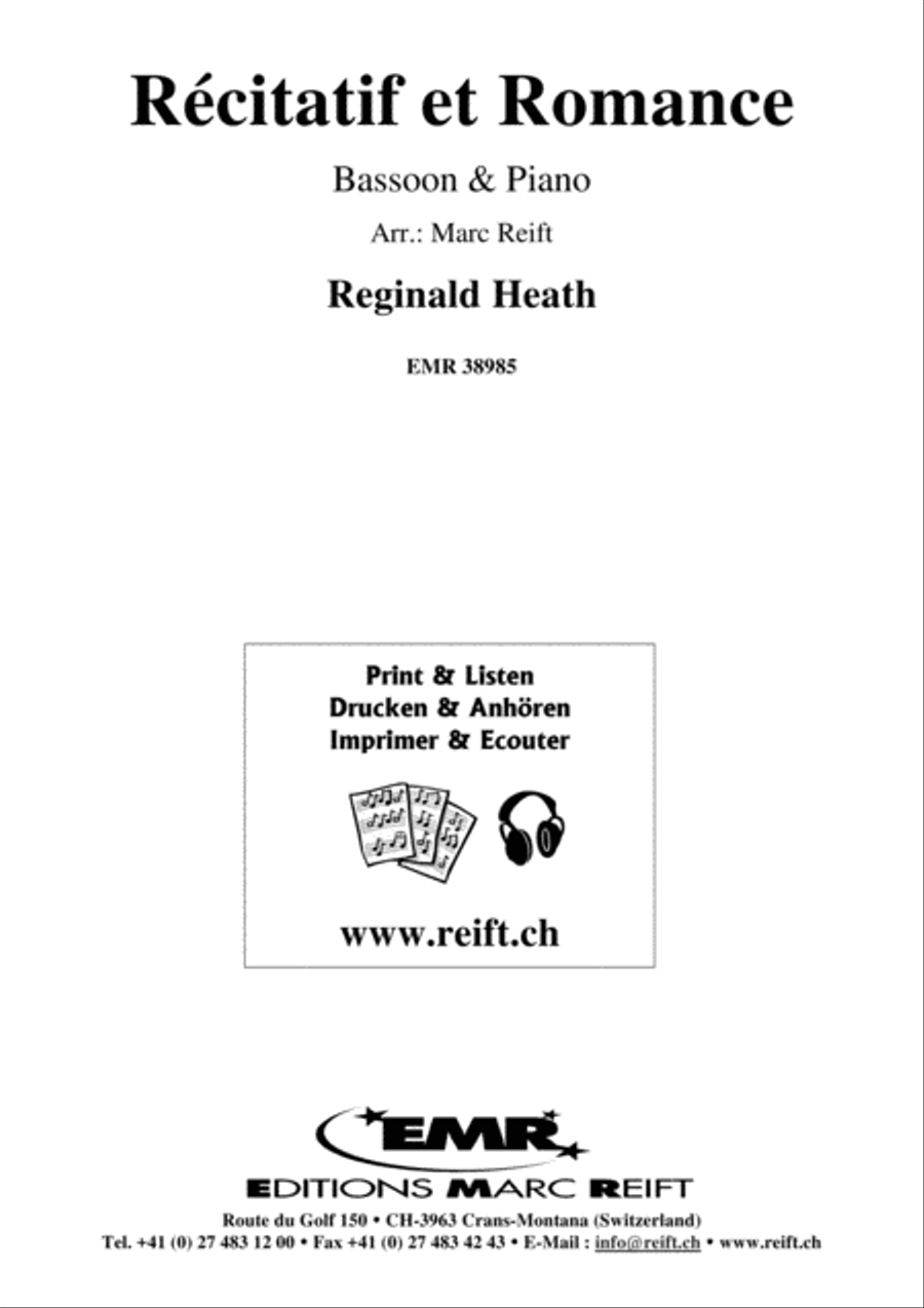 Recitatif et Romance Bassoon Solo scores gallery preview page 1