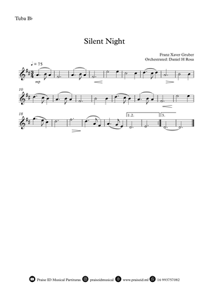 Book cover for Silent Night - Christmas Carol - Bb Tuba