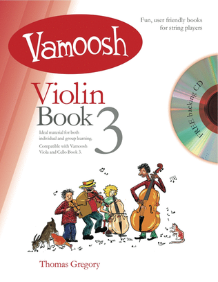 Book cover for Vamoosh Violin Book 3
