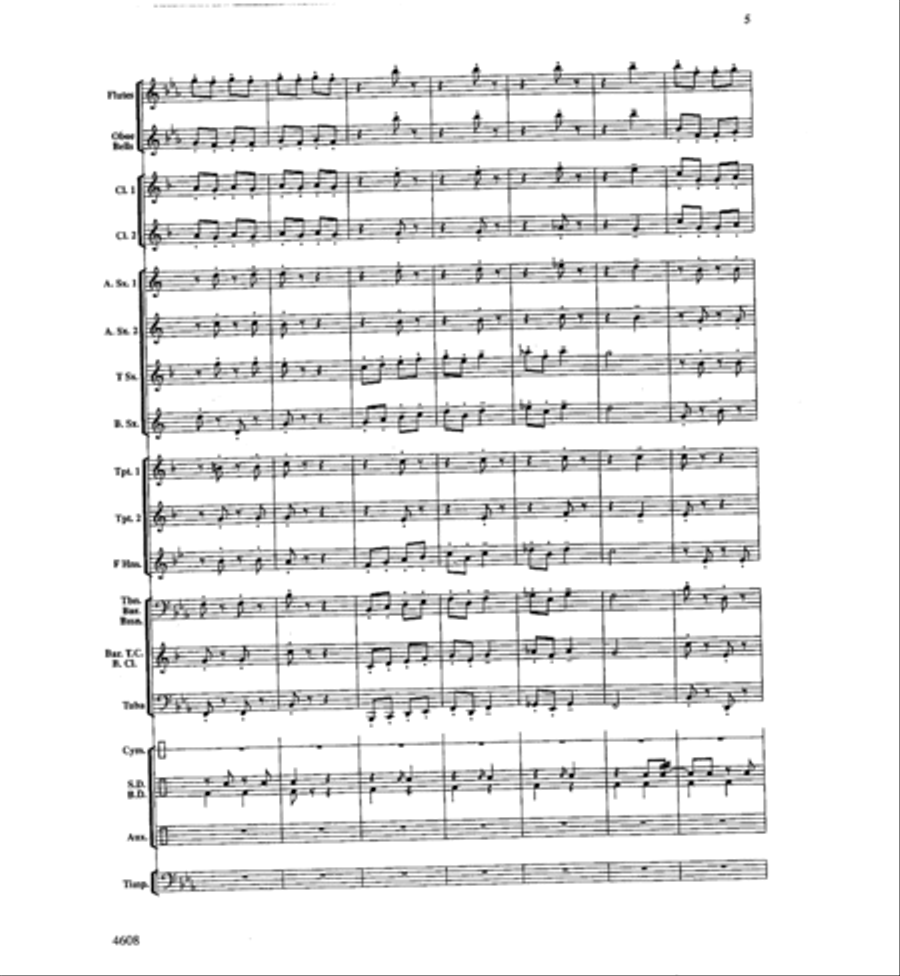 Can-Can You Name These Tunes? Concert Band scores gallery preview page 4