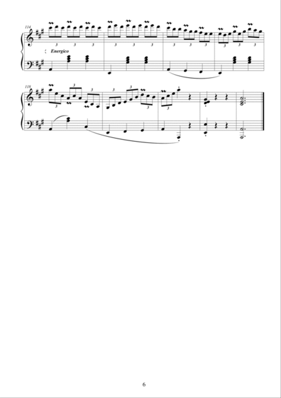 2 Waltzes for piano - CS058 4-Part scores gallery preview page 6