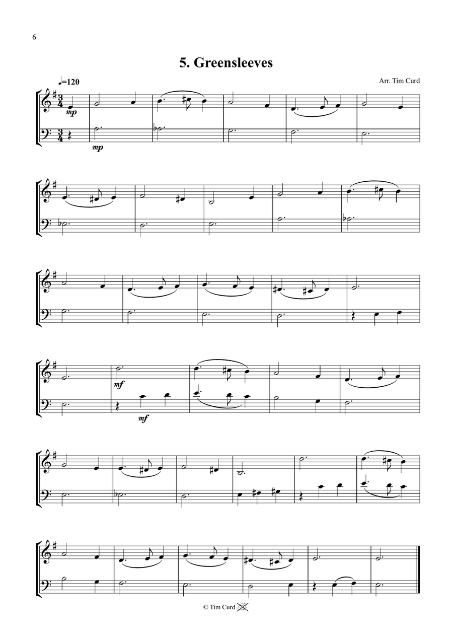 14 Fun Duets For French-Horn And Trombone Brass Duet scores gallery preview page 6