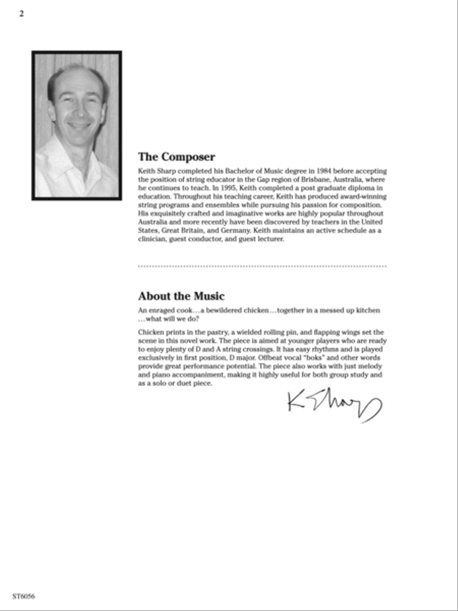 Chicken in the Kitchen: Score String Orchestra scores gallery preview page 2