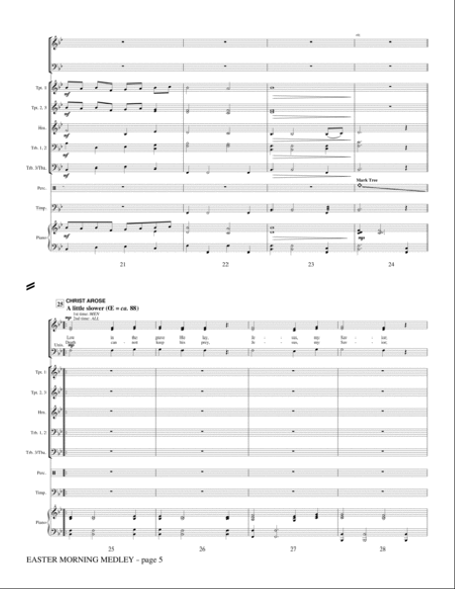 Easter Morning Medley - Score Choir scores gallery preview page 4