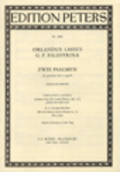 Two Works by Lassus and Palestrina