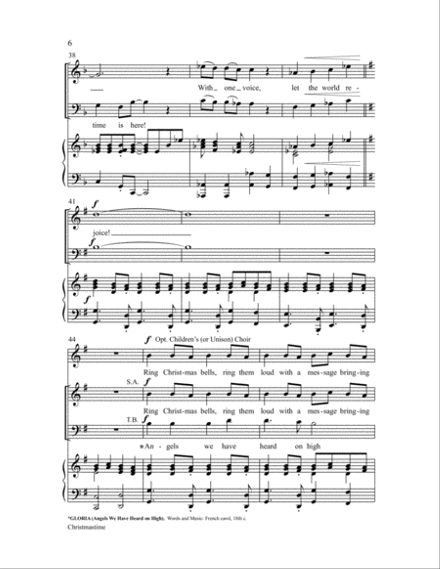 Christmastime Unison Choir scores gallery preview page 6