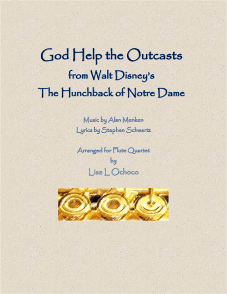 God Help The Outcasts Flute Quartet scores gallery preview page 1