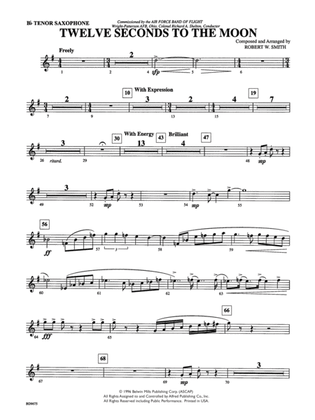 Twelve Seconds to the Moon: B-flat Tenor Saxophone