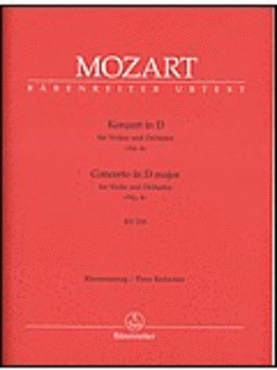 Mozart - Concerto No 4 D K 218 Violin/Piano