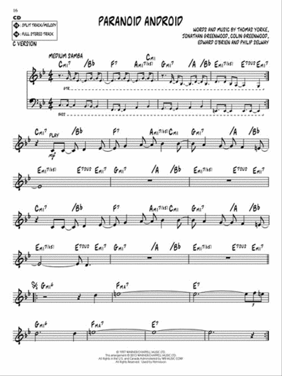 Radiohead Radiohead C Instrument scores gallery preview page 6