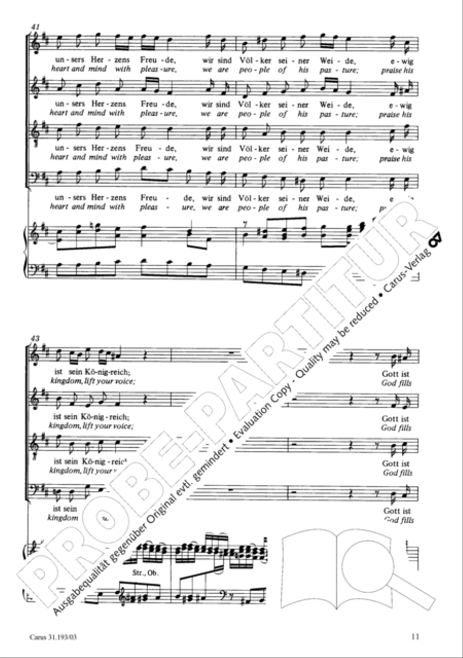 You portals of Zion (Ihr Tore zu Zion) SA scores gallery preview page 11