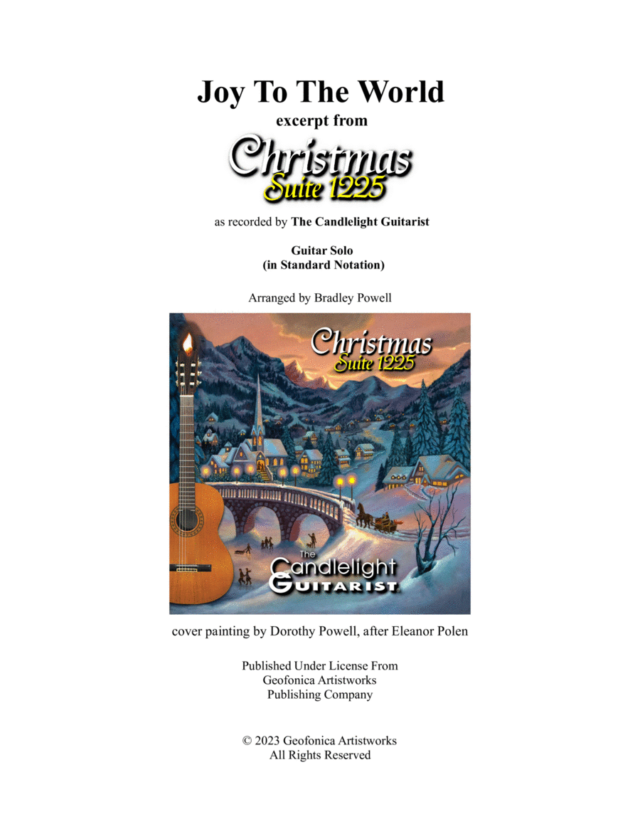 Joy To The World Acoustic Guitar scores gallery preview page 1
