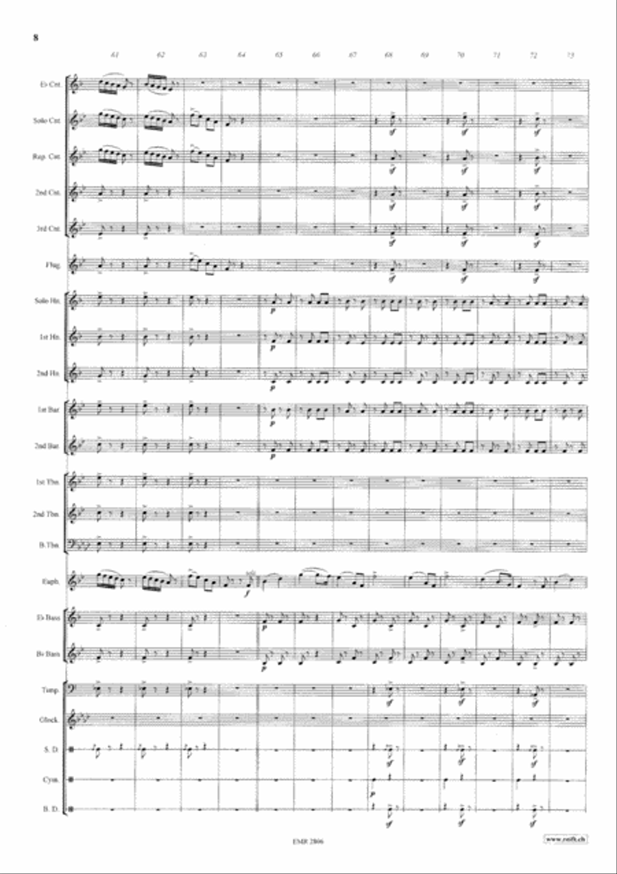 Thunder And Lightning Polka Brass Band scores gallery preview page 9