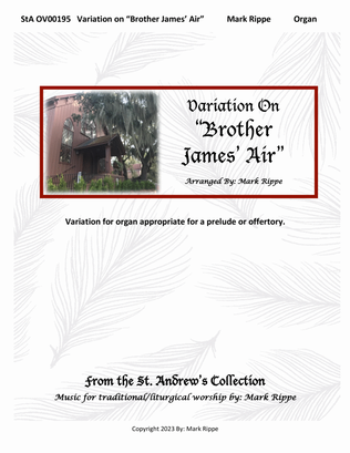 Book cover for Variation on "Brother James' Air" (StA OV00195)