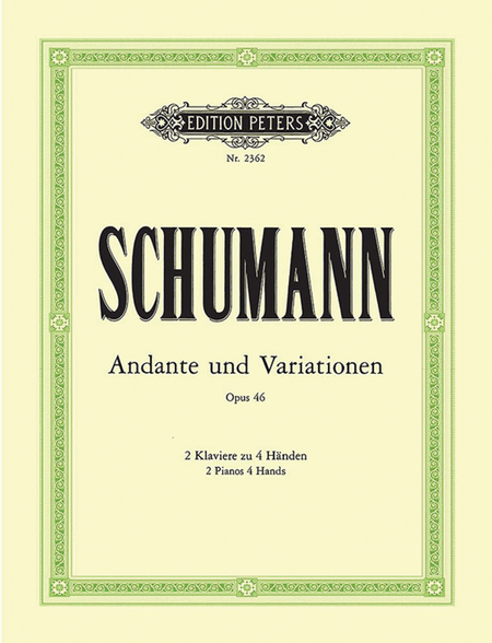 Andante and Variations Op. 46 for 2 Pianos