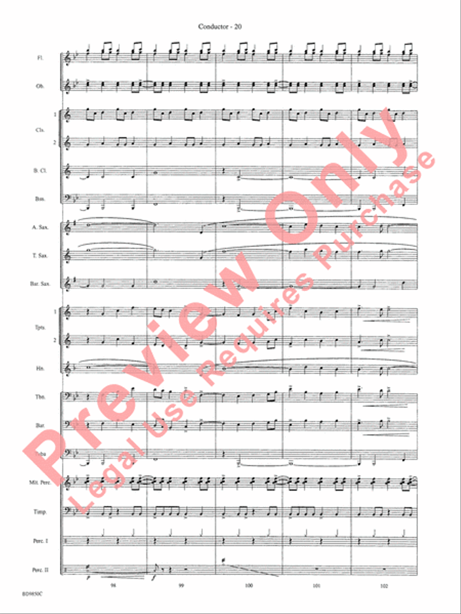 On the Rising Winds Concert Band scores gallery preview page 23