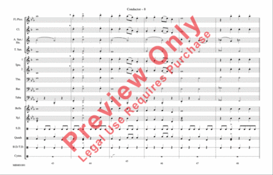 Sleigh Ride Sleigh Ride Marching Band scores gallery preview page 9