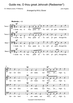 Guide me, O thou great Jehovah / Redeemer - Unaccompanied 4 part Choir - TTBB - Lower Voices