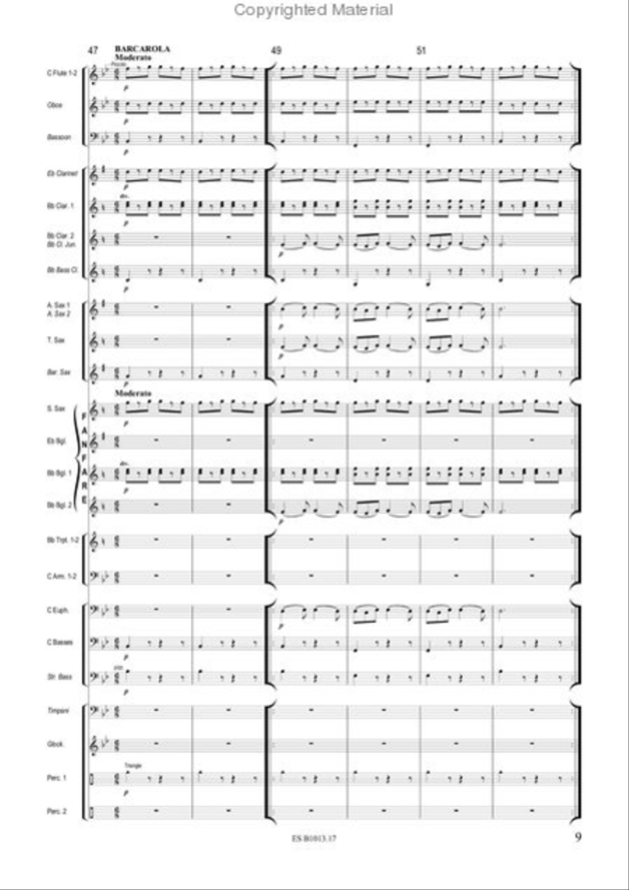Tales of Hoffmann Concert Band scores gallery preview page 4