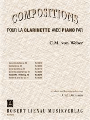 Book cover for Clarinet Concerto No.1 In F Minor Op.73