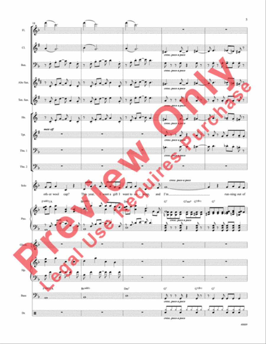 Counting Down to Christmas Choir scores gallery preview page 6