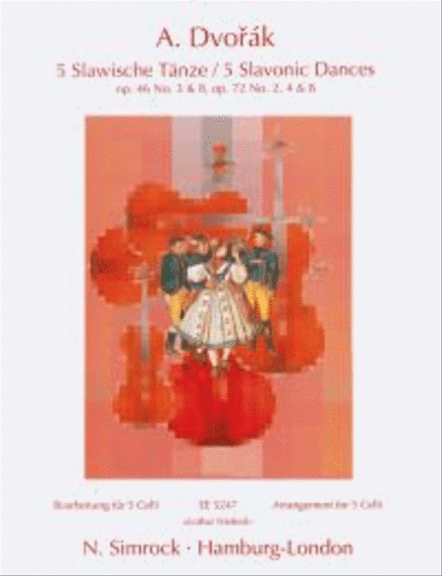 Five Slavonic Dances Cello scores gallery preview page 1