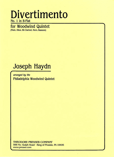 Franz Joseph Haydn : Divertimento - No. 1 in B-Flat
