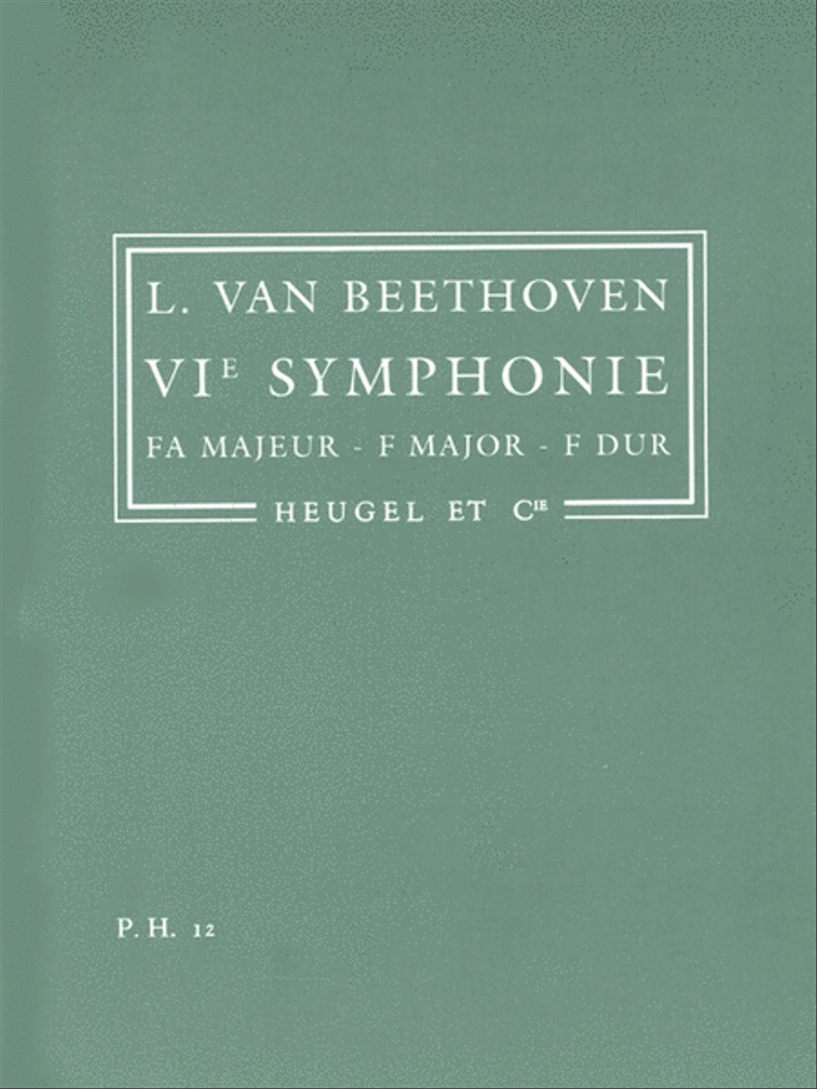 Symphony No.6 (ph12) 'pastoral' (orchestra) Orchestra scores gallery preview page 1