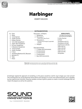 Book cover for Harbinger: Score