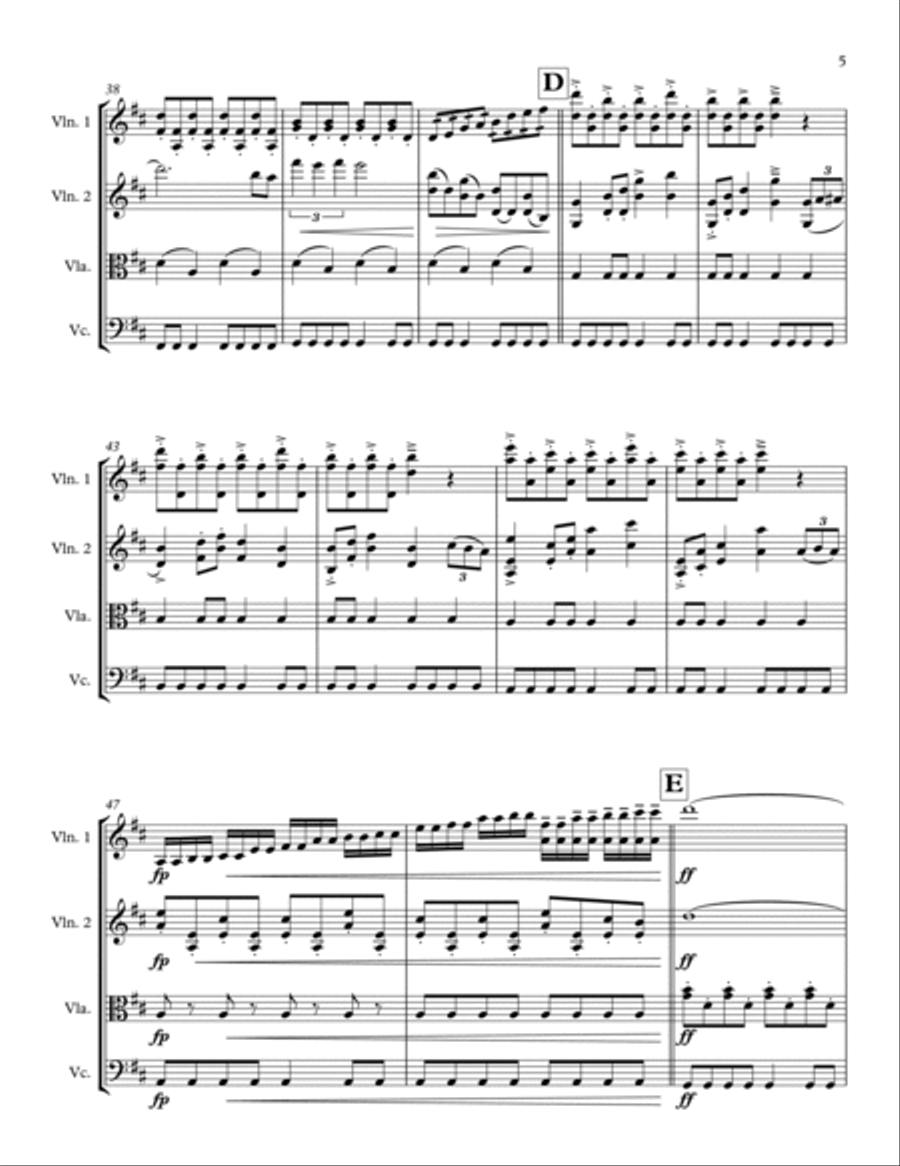 Chandelier Chandelier String Quartet scores gallery preview page 5