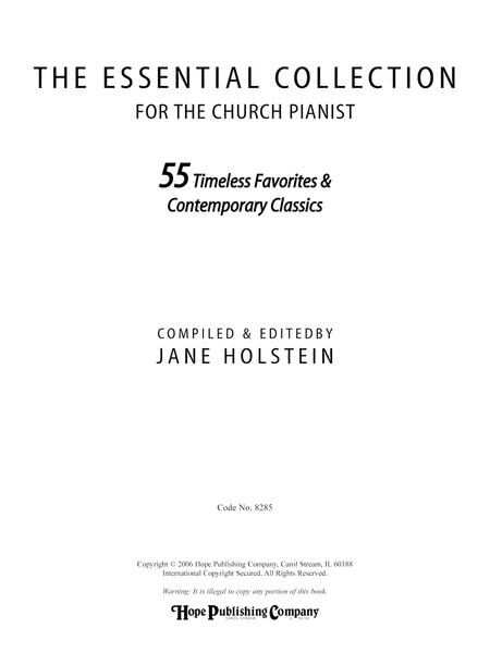 Essential Collection for the Church Pianist, The-Digital Download